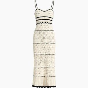 Commense Eyelet Crochet Dress - S